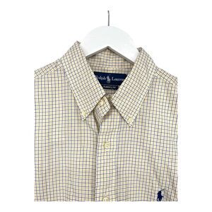 Ralph Lauren Men's Classic Fit Checked‎ Long Sleeve Button Down Shirt 16 M